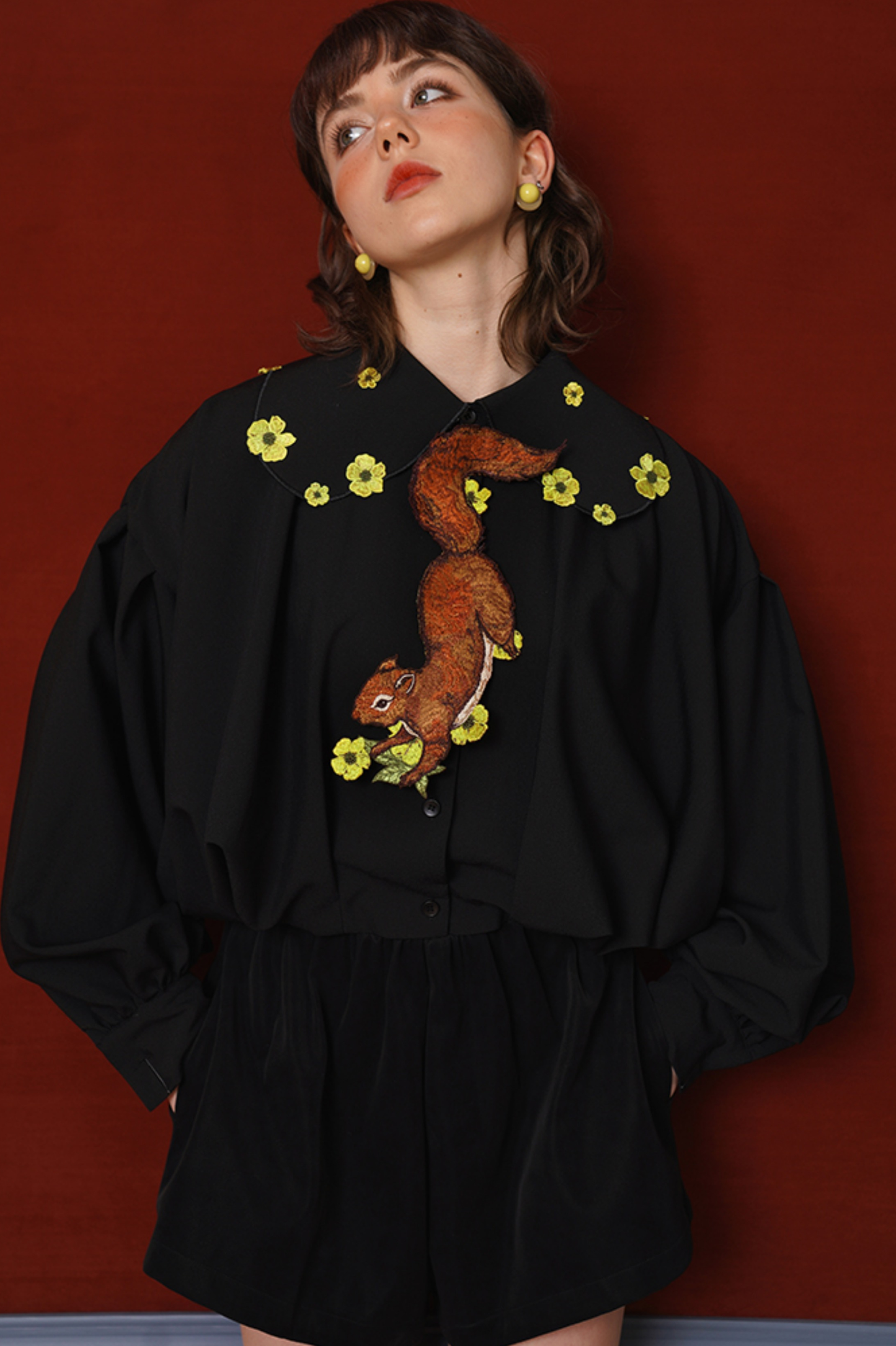 リスフラワーネクタイ