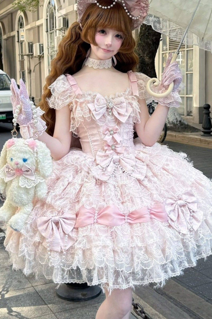 프릴 프린세스 로리타 드레스