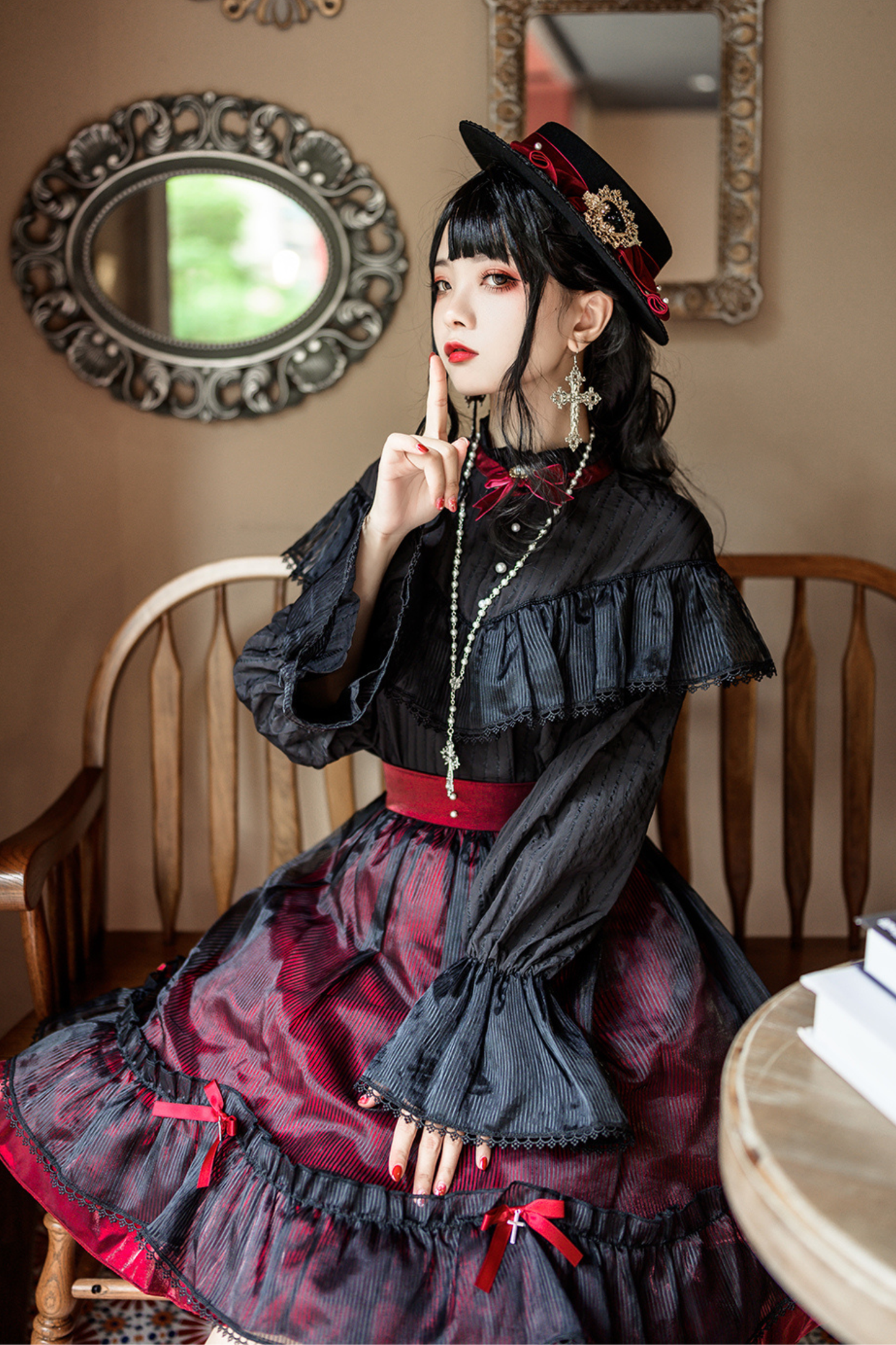 ベーシックエレガントフラットキャップ