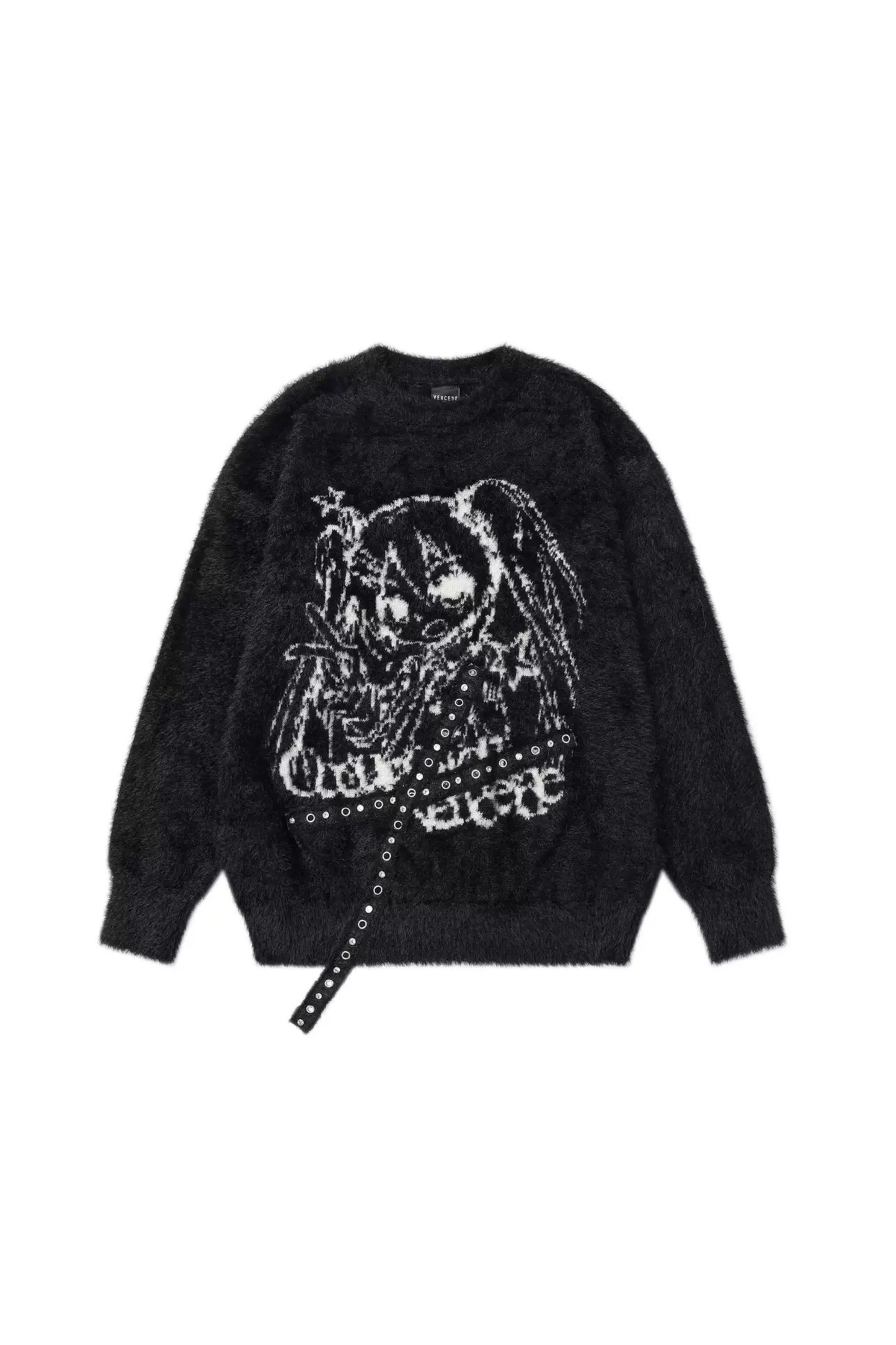 Dark Girl Loose Sweet Crewneck Top