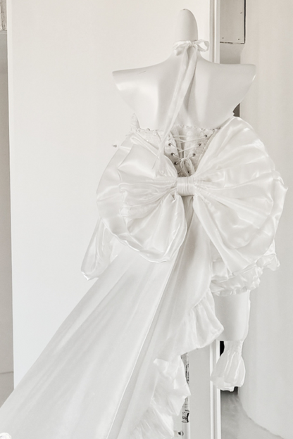 パーフェクトチューブトップ+フリルスカートパンツ+リボンテール