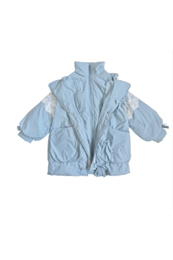 レースレイクフロストフーデッドコート