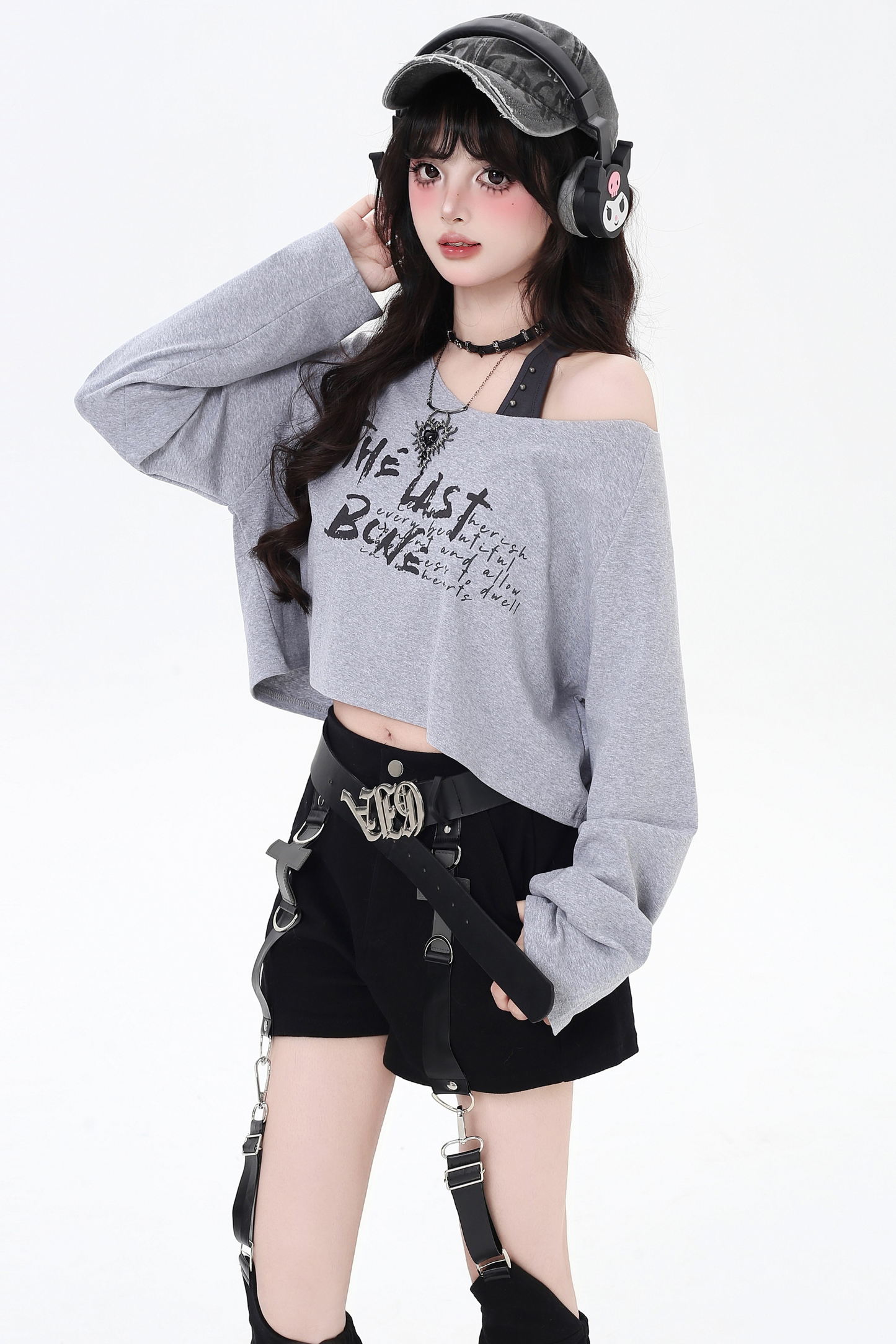 オフショルダークールツーピーストップス