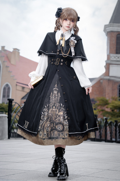 ドラゴンアリアロリータケープコート+トップス+スカート