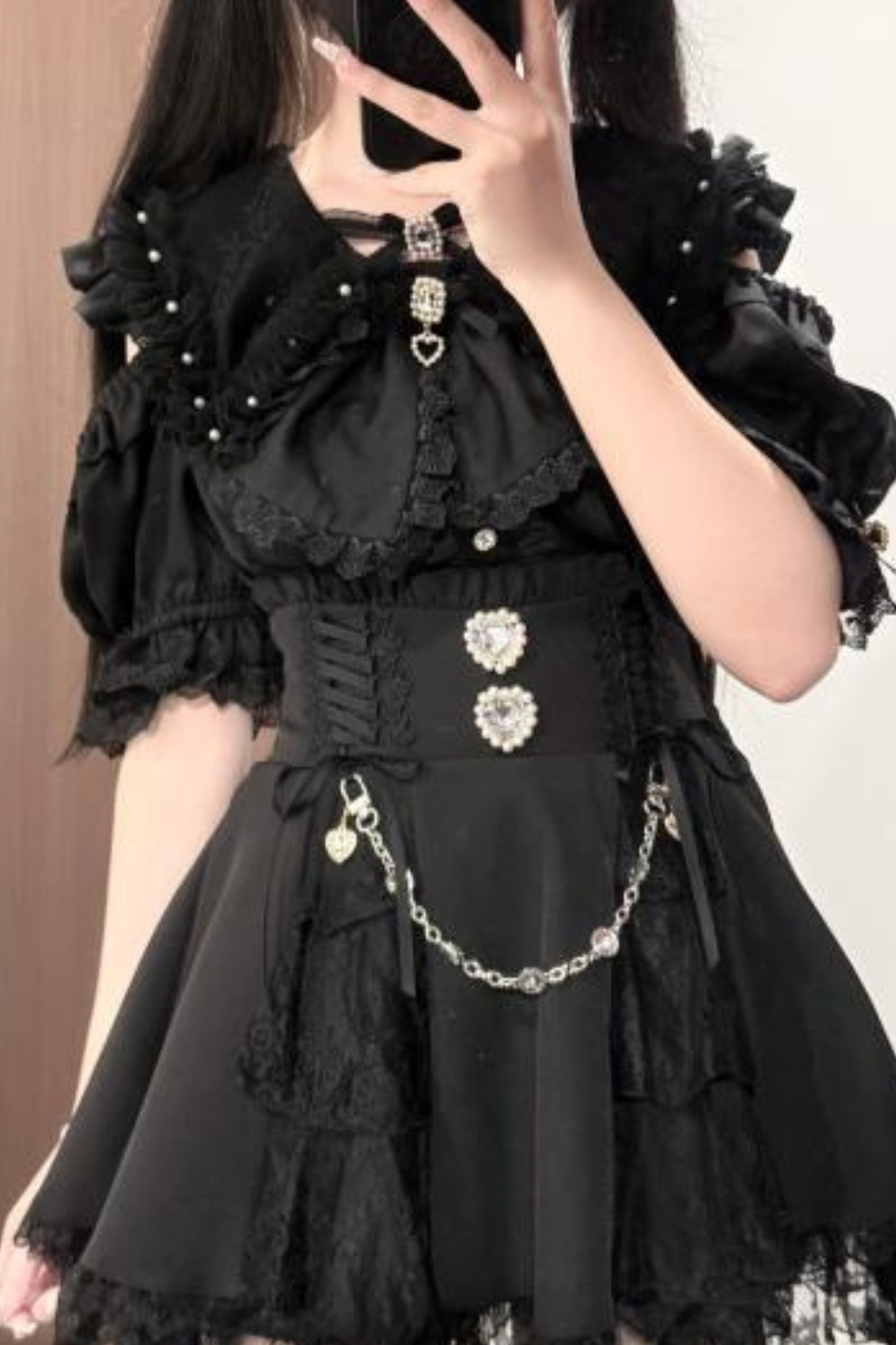 レースソフトガールラビットシャツ