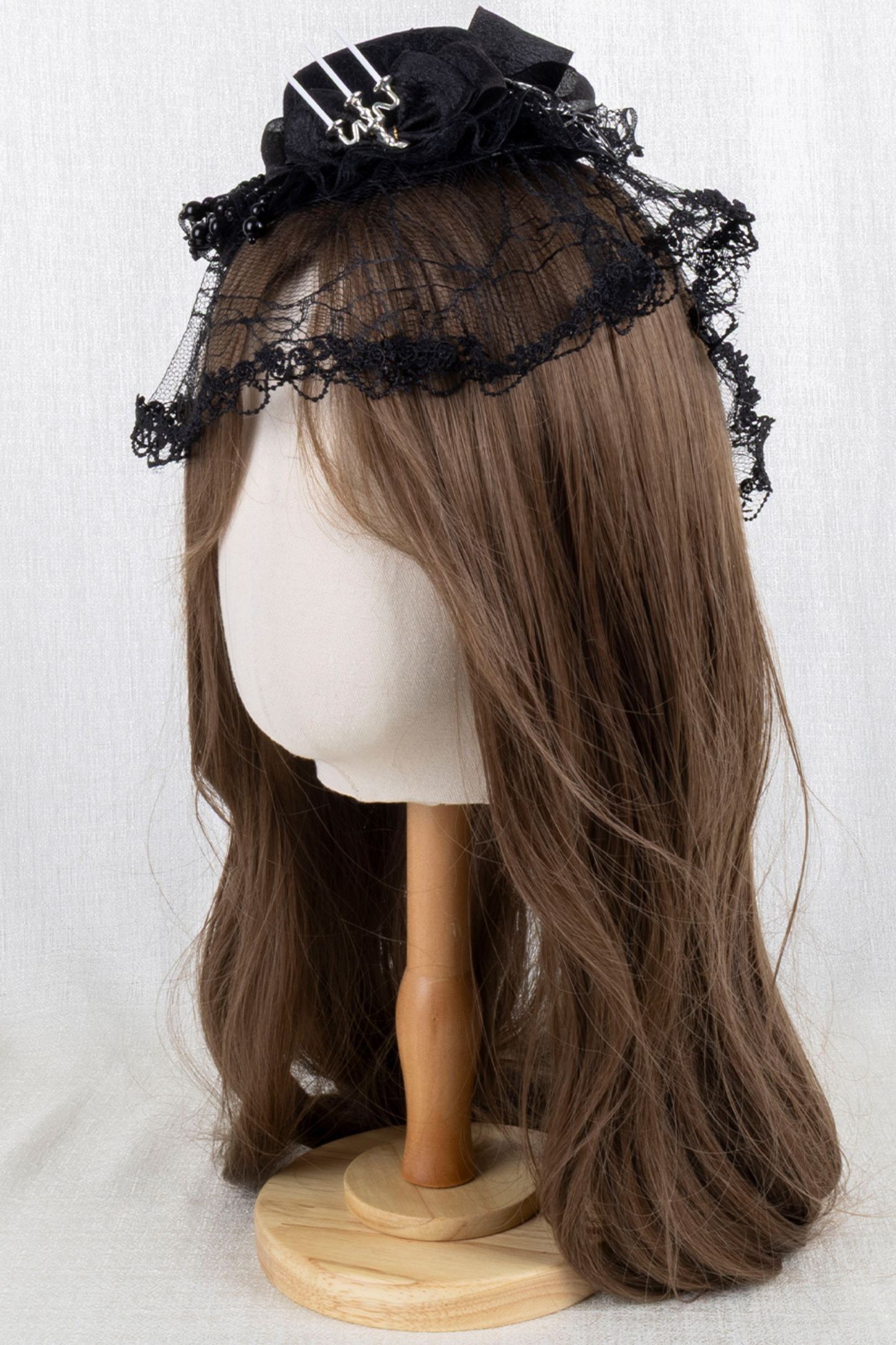 ゴシックエレガンクリップハット+ボンネット+フラットハット