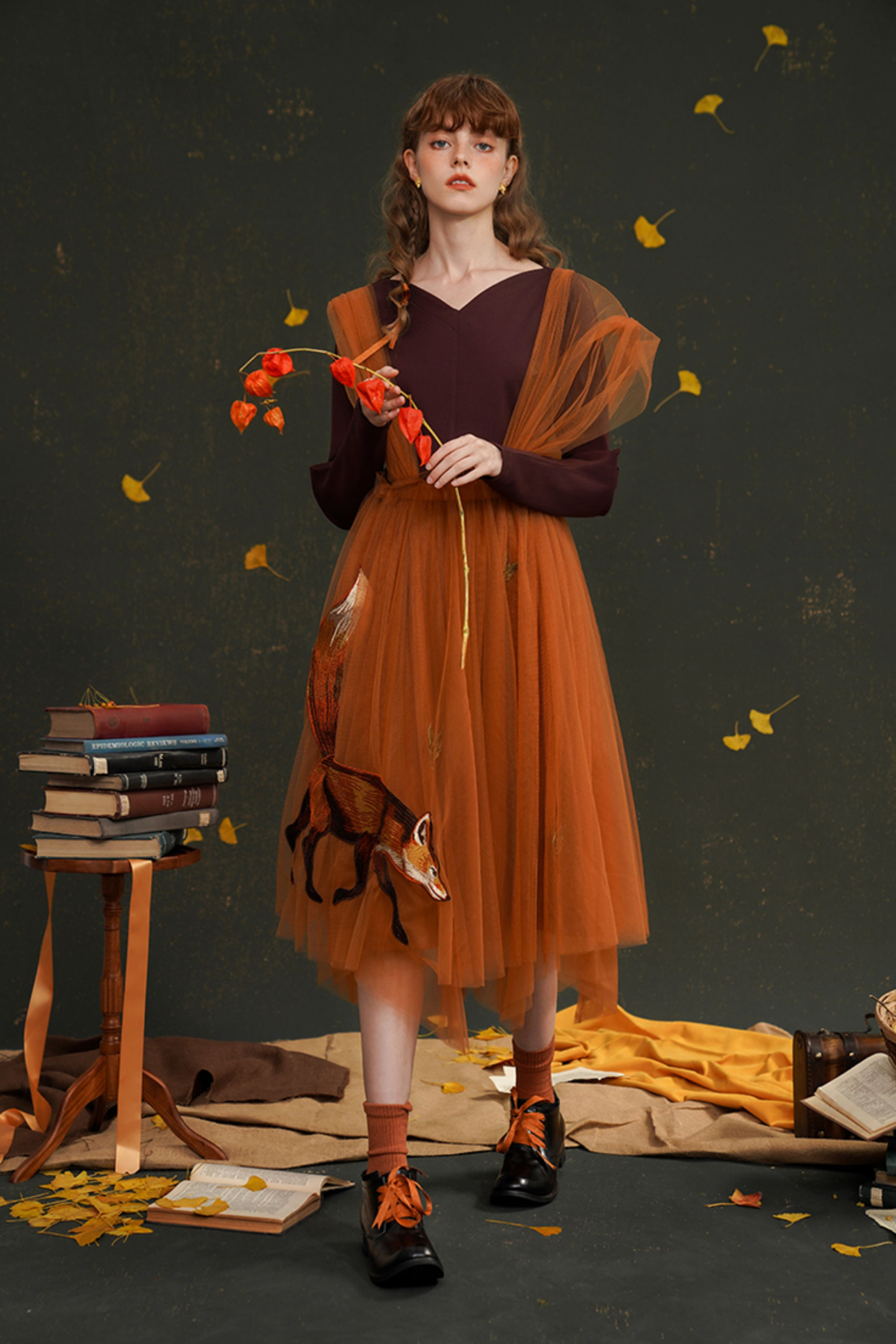 スイングガーゼチュチュスカートサスペンダースカート