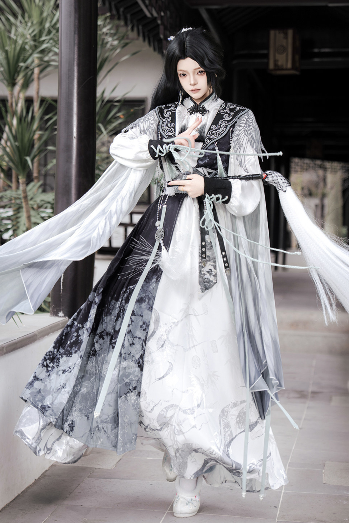 チャイナビッグスリーブケープ+シャツ+ロングスカート+ウエストベルト+チャイナトップス+スカート+キャミソールドレス+レッグウォーマー