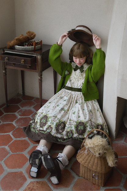 ワイナリーレトロベアロリータドレス