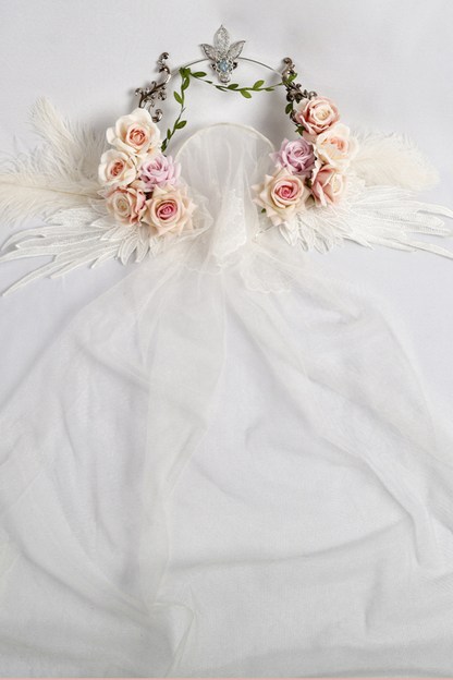 ローズエンジェルヴェールヘアアクセサリー