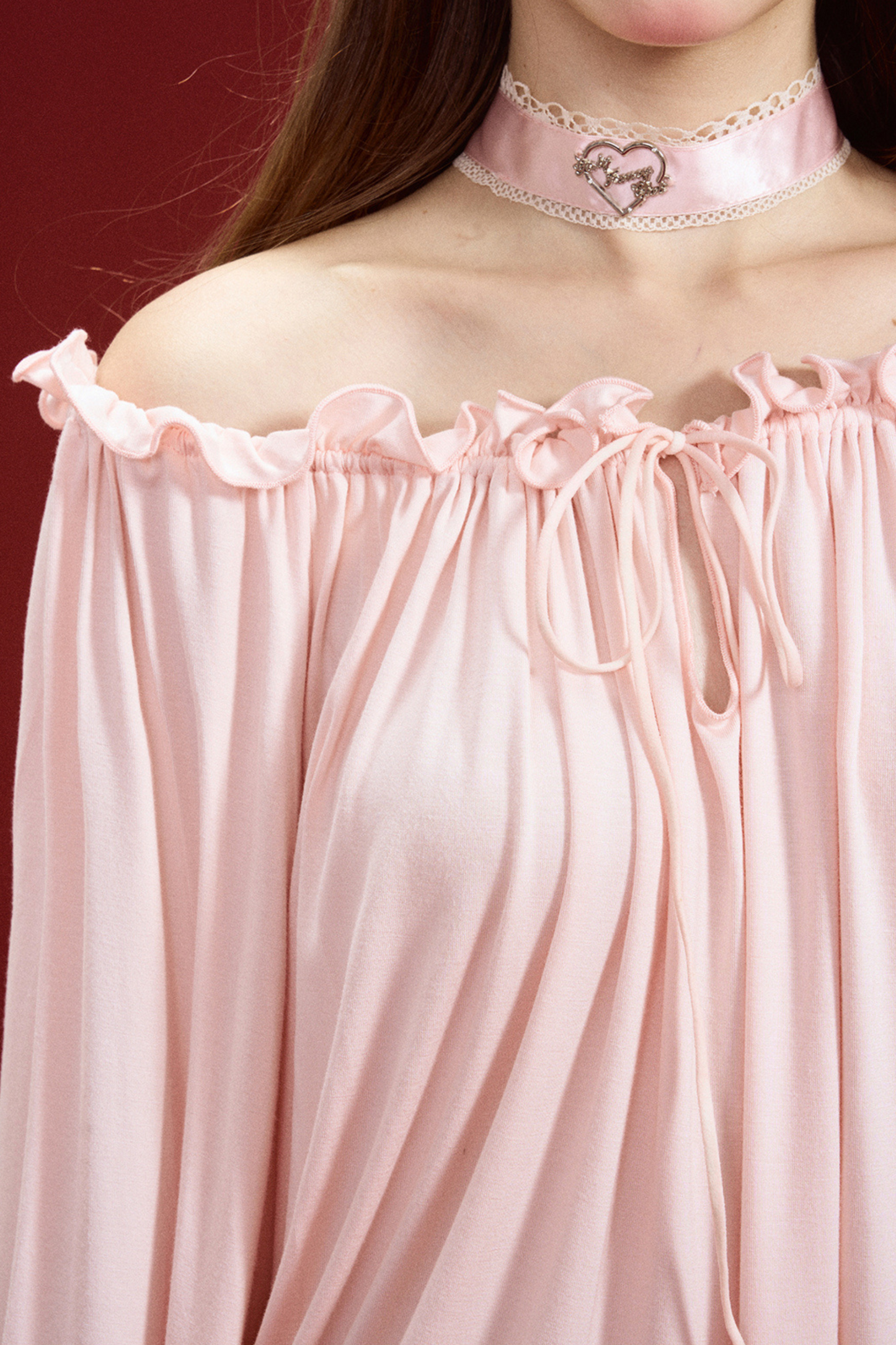 レイジーローズドレープモダールナイトドレス