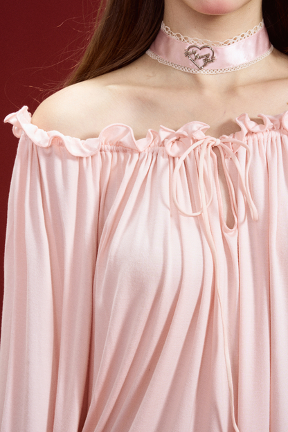 レイジーローズドレープモダールナイトドレス