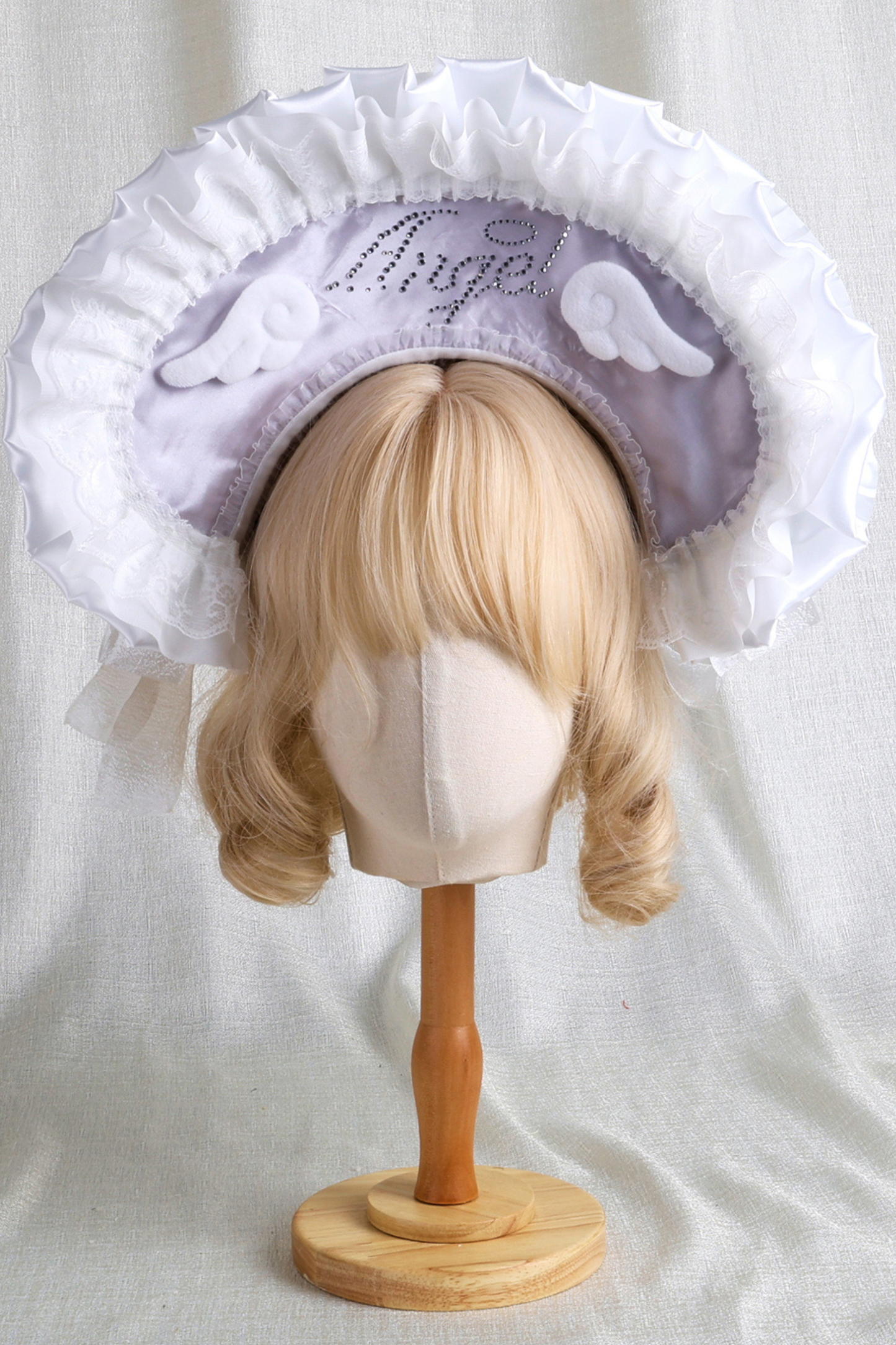 Baby feather doll Lolita flat hat + hood