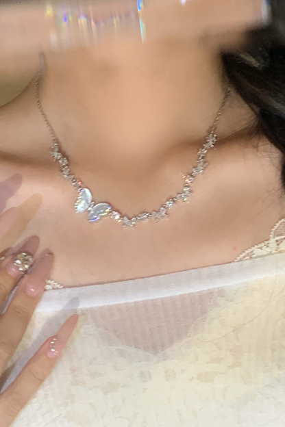 Moonlight Butterfly Short Necklace