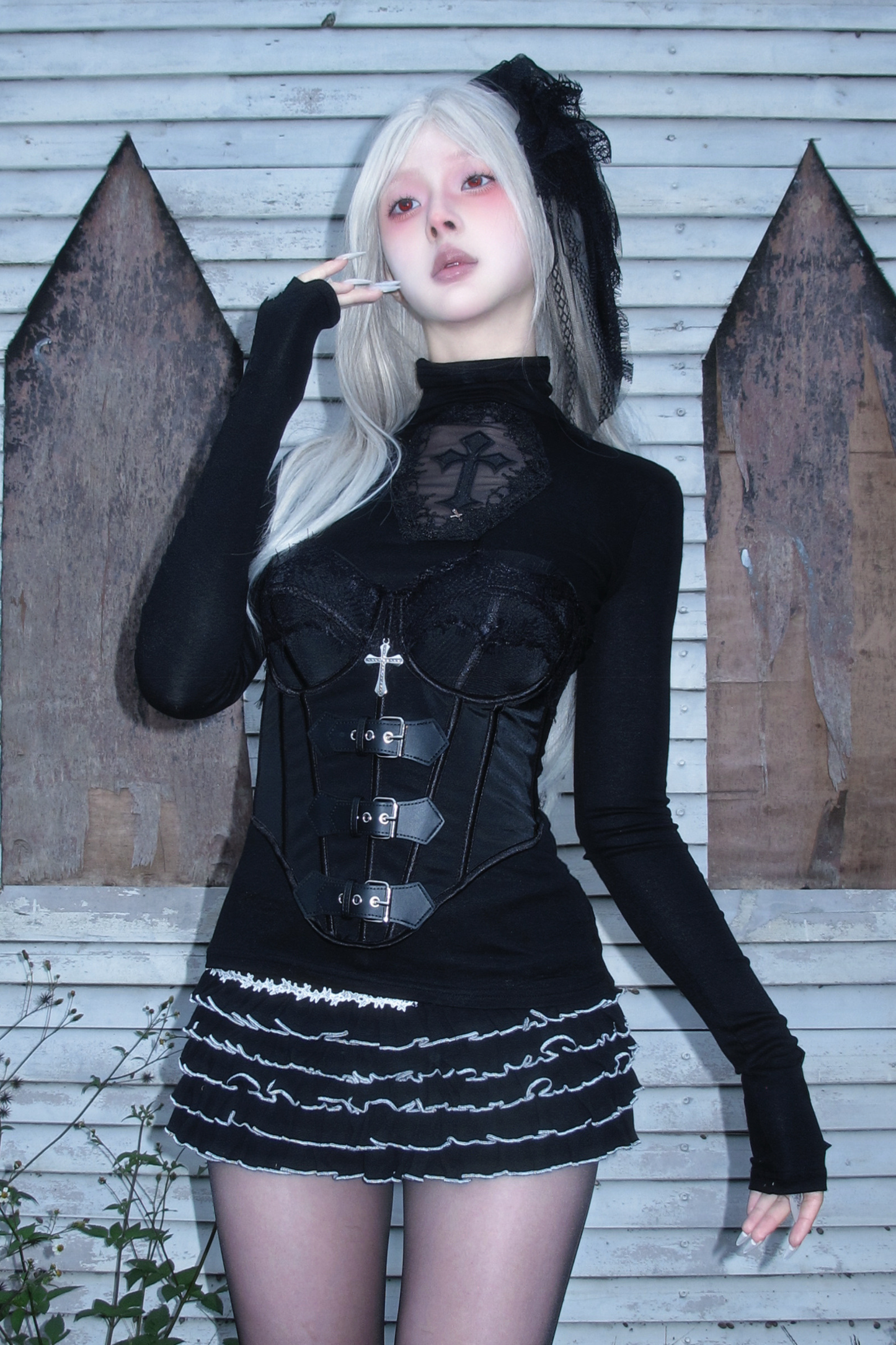 ダークナイトファーコルセット