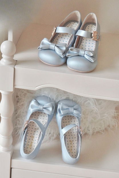 Satin Sheep Puff Shoes