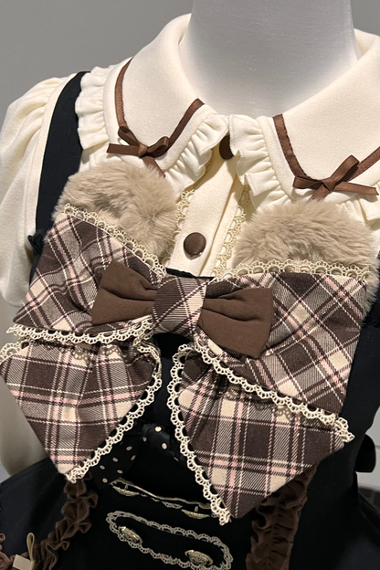 Bear Lolita Jumper Skirt + Top + Cape + Hat