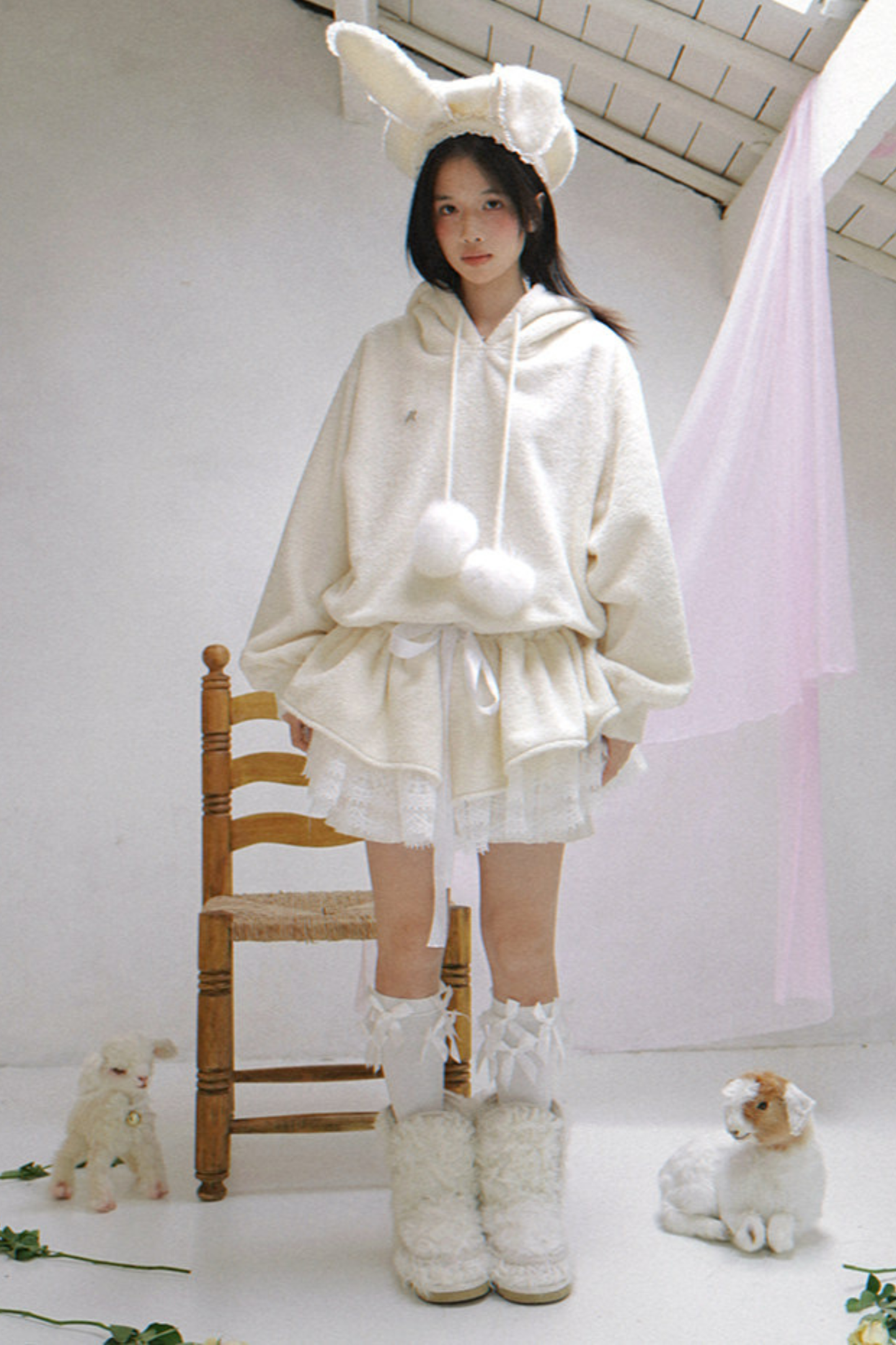 Plush Lace Angel Dress