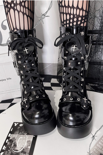 サブカルチャーY2Kベイブブーツ