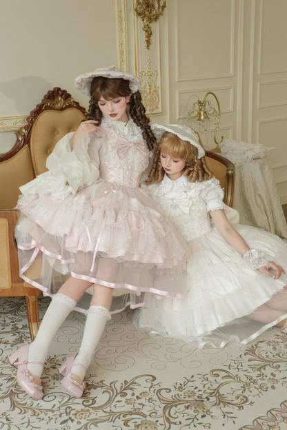 スイートフリルケーキロリータドレス