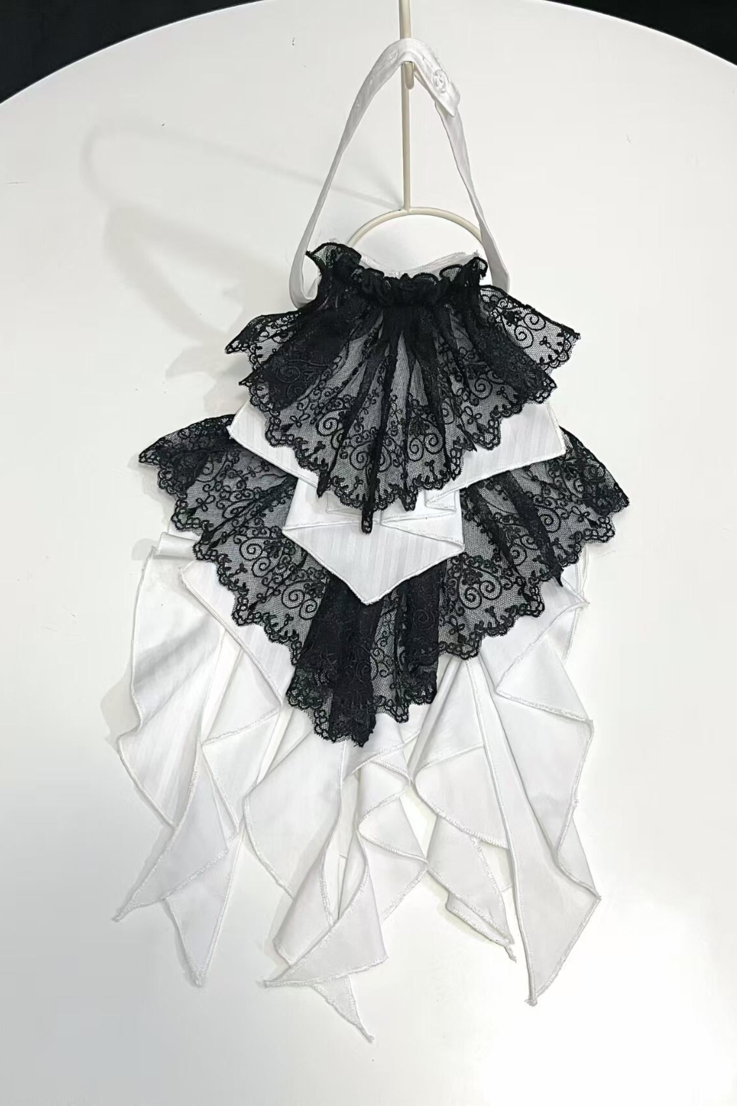 トレイリングショールプリンスアウトフィットゴシックトップス