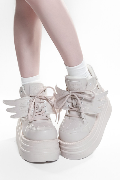 Wing-Shaped Platform Shoes