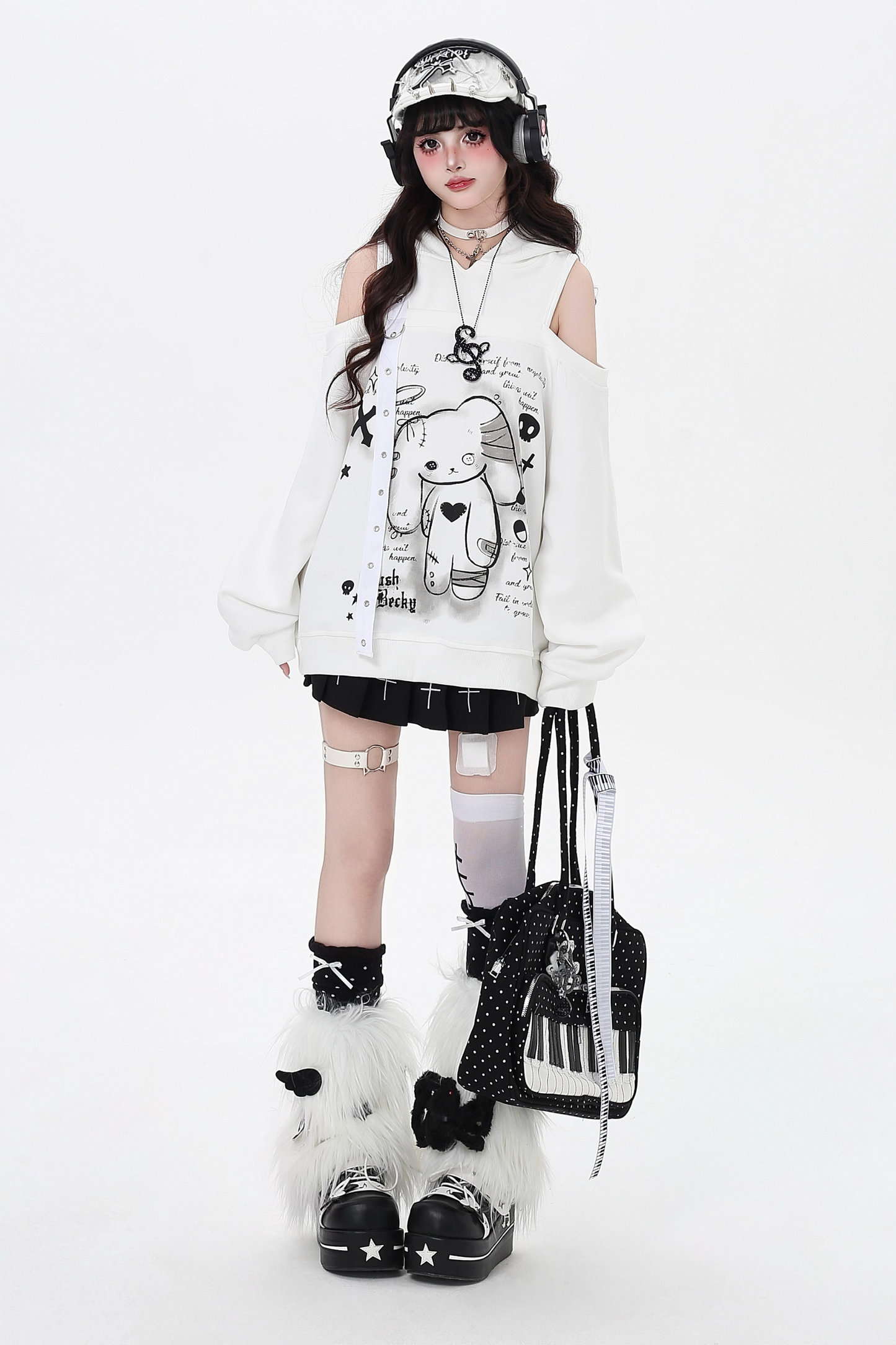 Bunny Off-the-shoulder Over-Tops