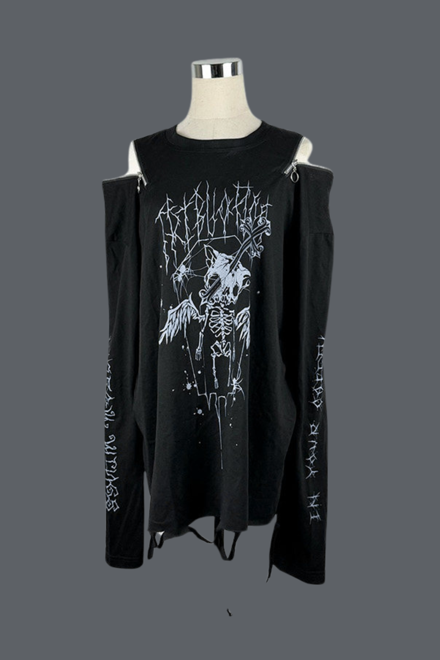 ピュアダークディストレストトップス