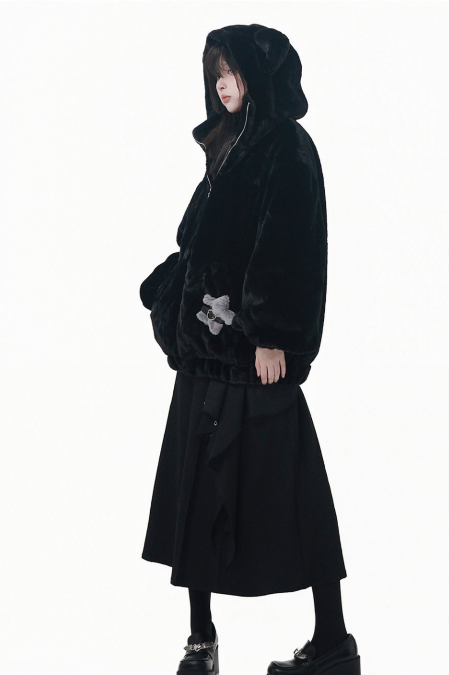 クマフードスターショートコート