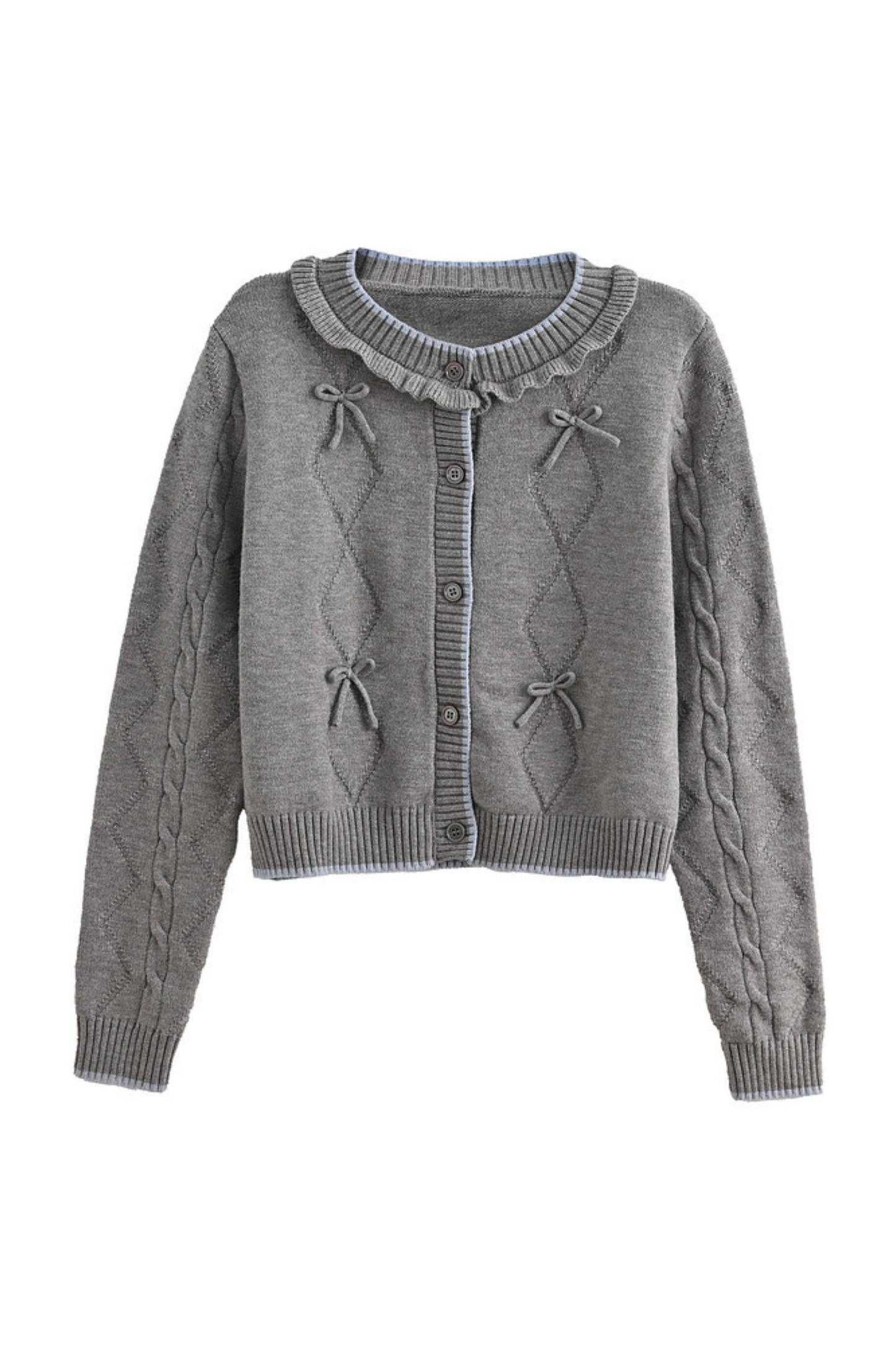 リボンニットカーディガン