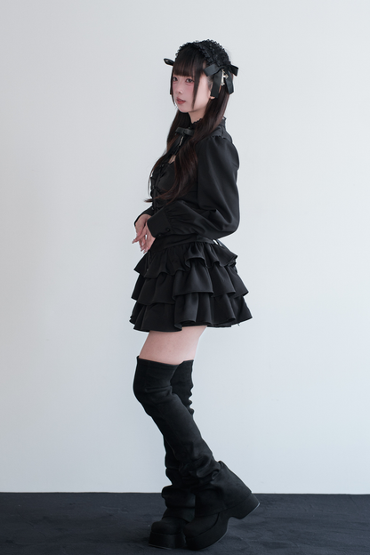 リトルゴスレースリボンドレス+ショートパンツ