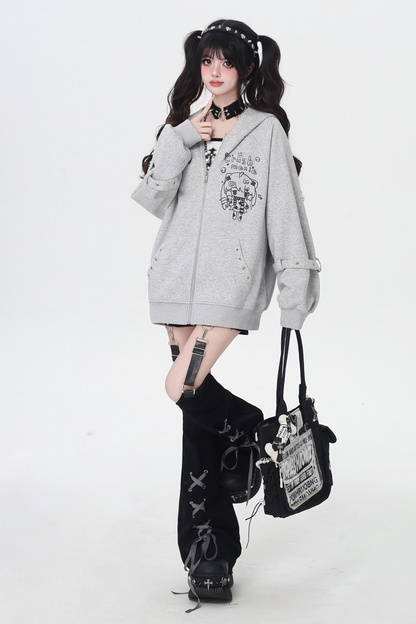 Cat Ear Hood Loose Hoodie