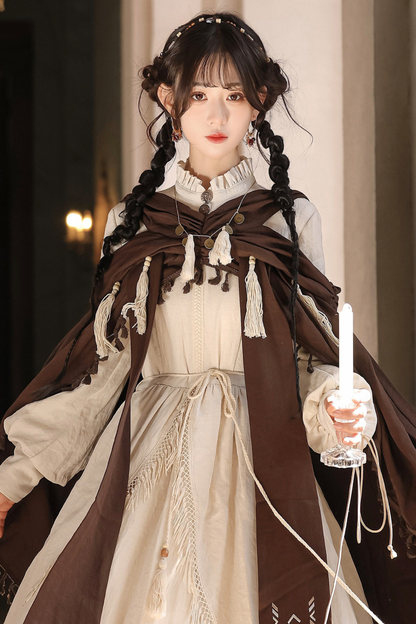 Dream Weaver Dress + Outerwear + Necklace