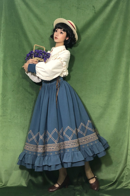 クラシカルレトロフレアロリータスカート