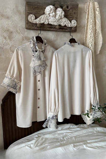 【予約商品】ブランディフレンチシリーズプリンスエレガントショートスリーブシャツ＋ロングスリーブシャツ