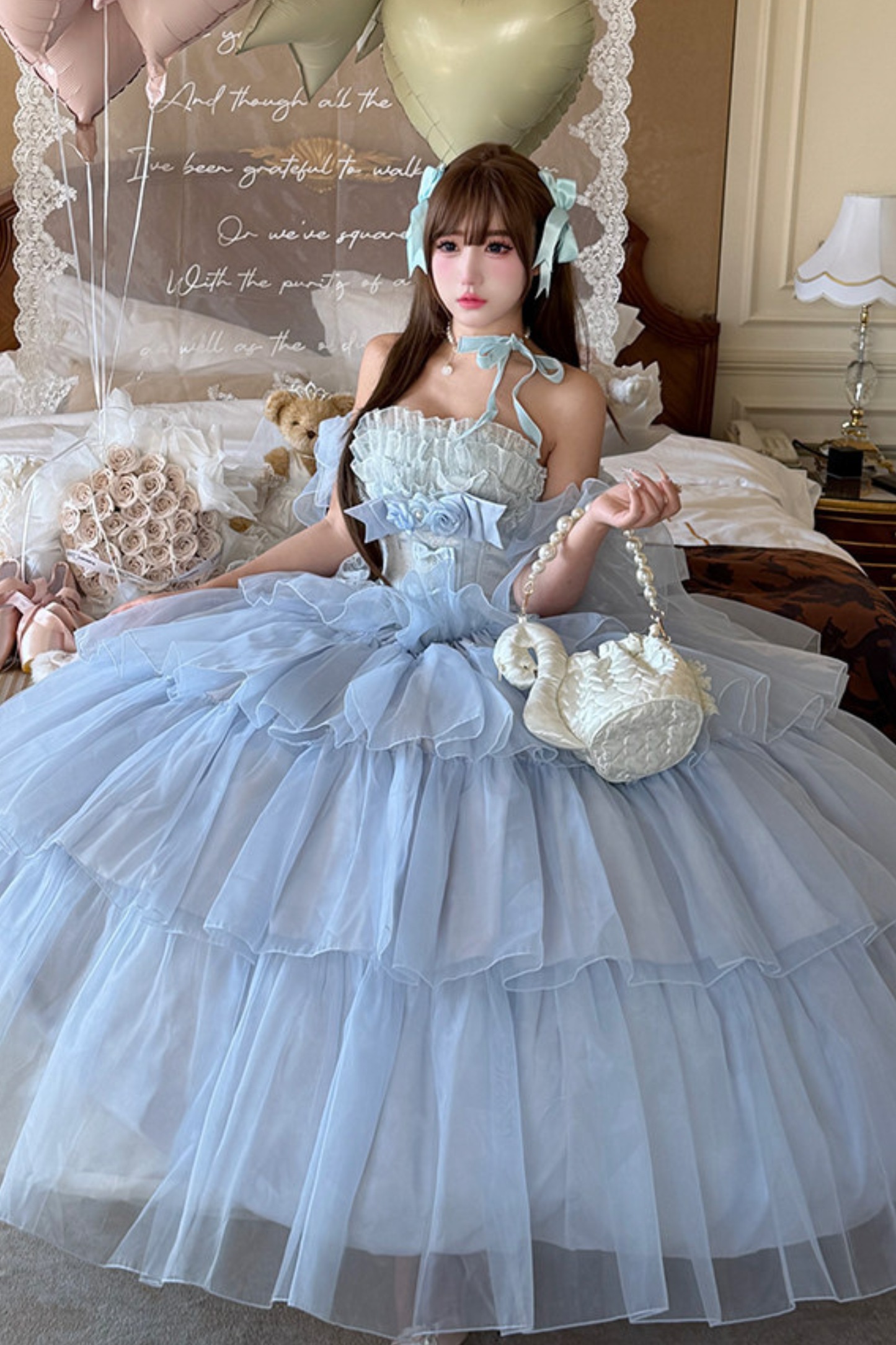 [Vorbestellung bis 30. März]Moose-Liebeslied-Hochzeitskleid + Ärmel