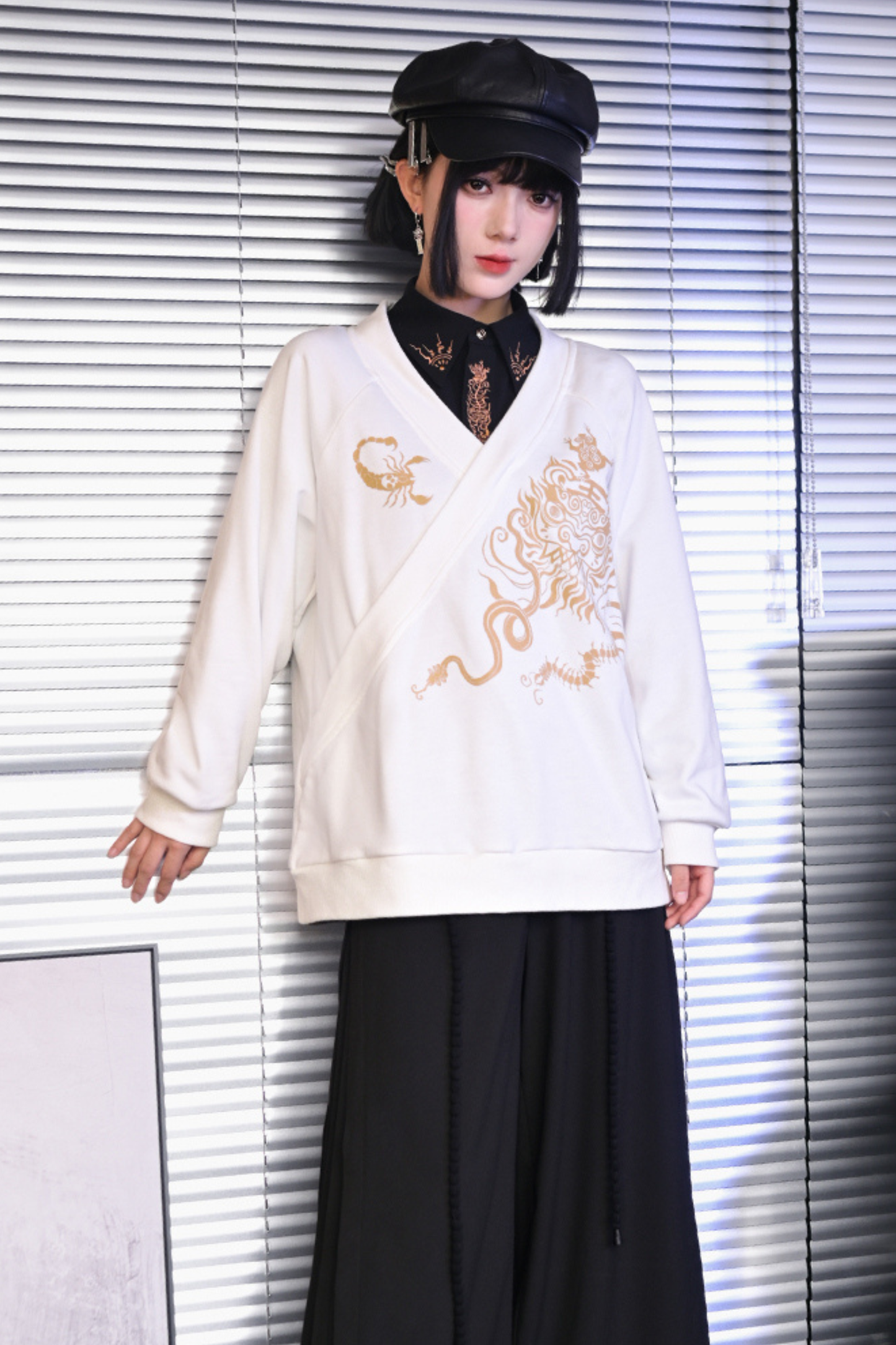 チャイナデザインプルオーバー