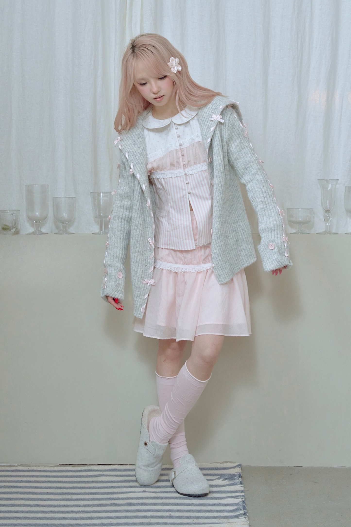 ロマンチックスイートレーススカート