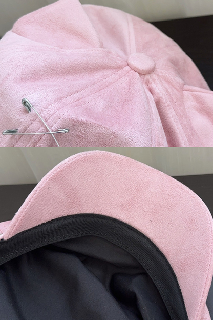 Y2K Blue Octagonal Newsboy Hat