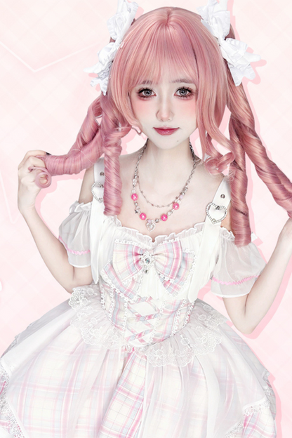 スイートピンキーアイドルレースドレス