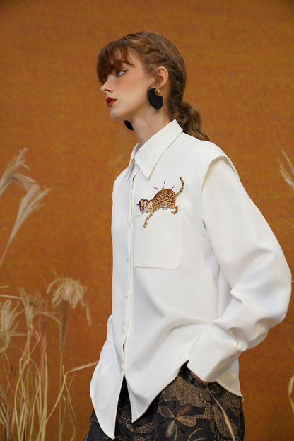 レオパードタイガーシャツ