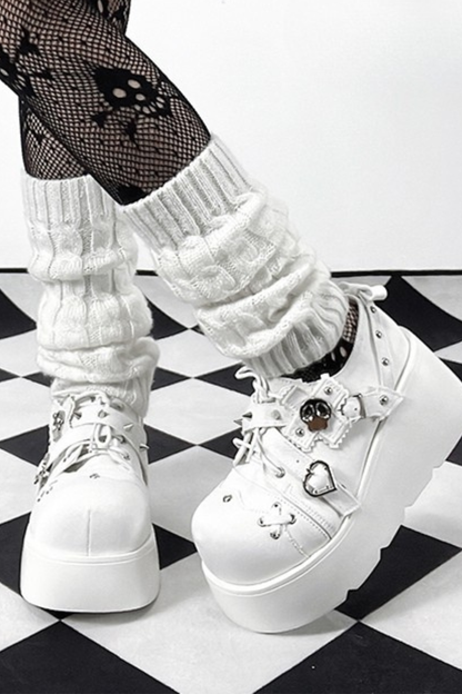 パンクスタイルプラットフォームシューズ