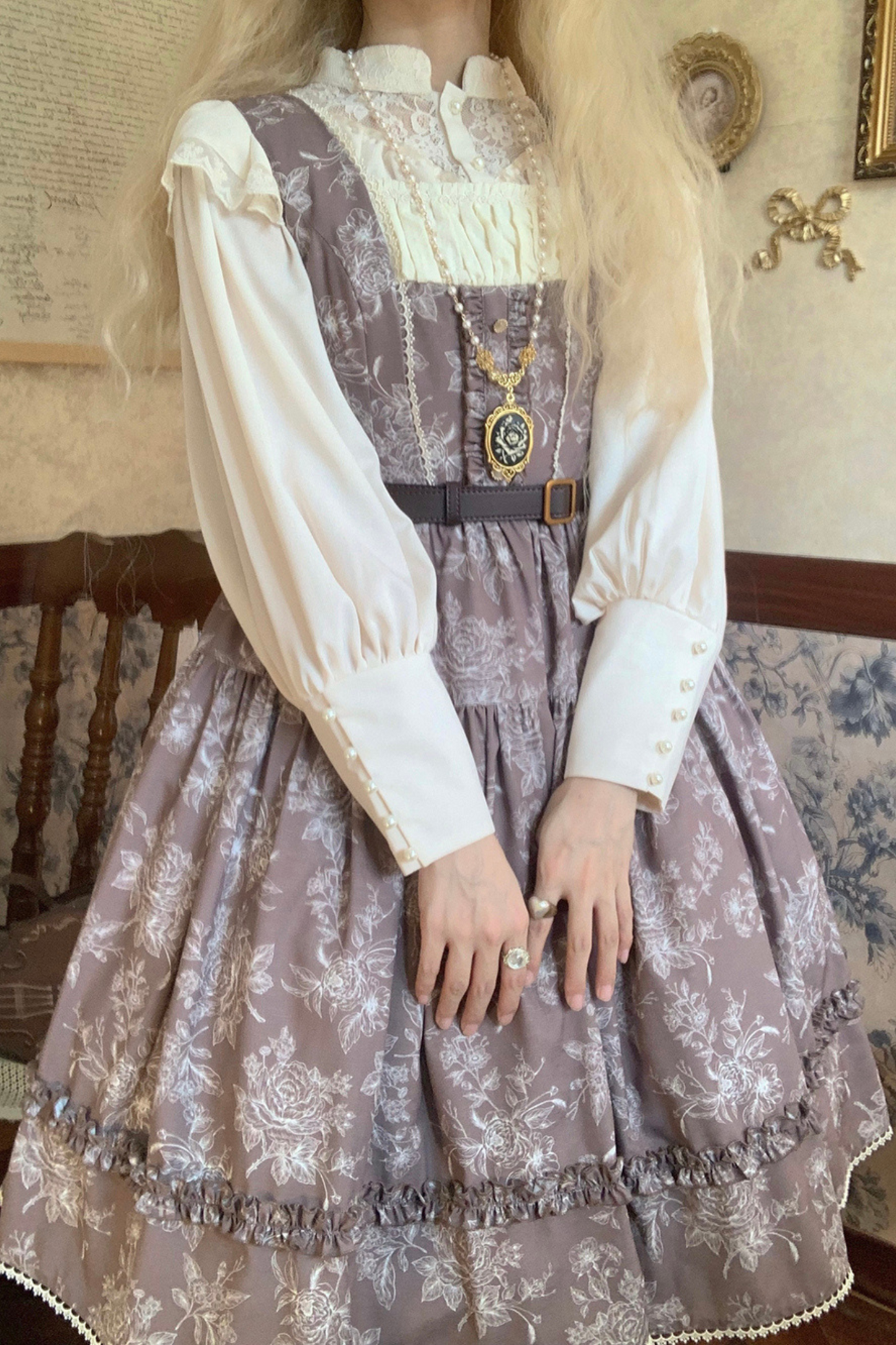 Sketch Wild Rose Elegant Lolita Jumperskirt