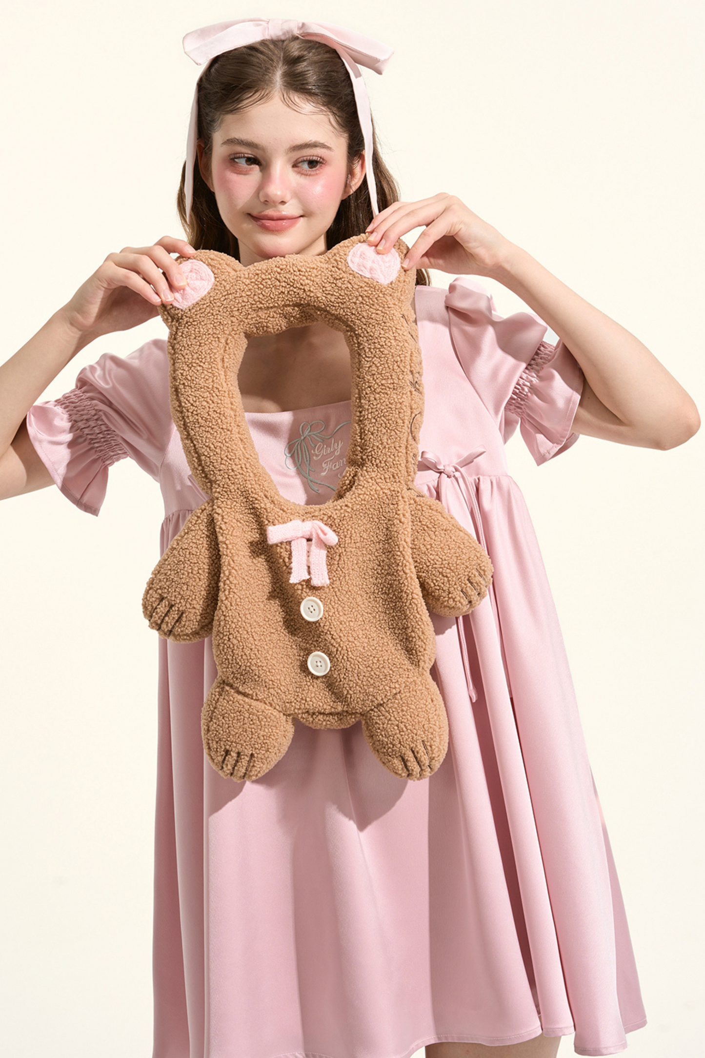 Puff Sleeve Satin Nightdress