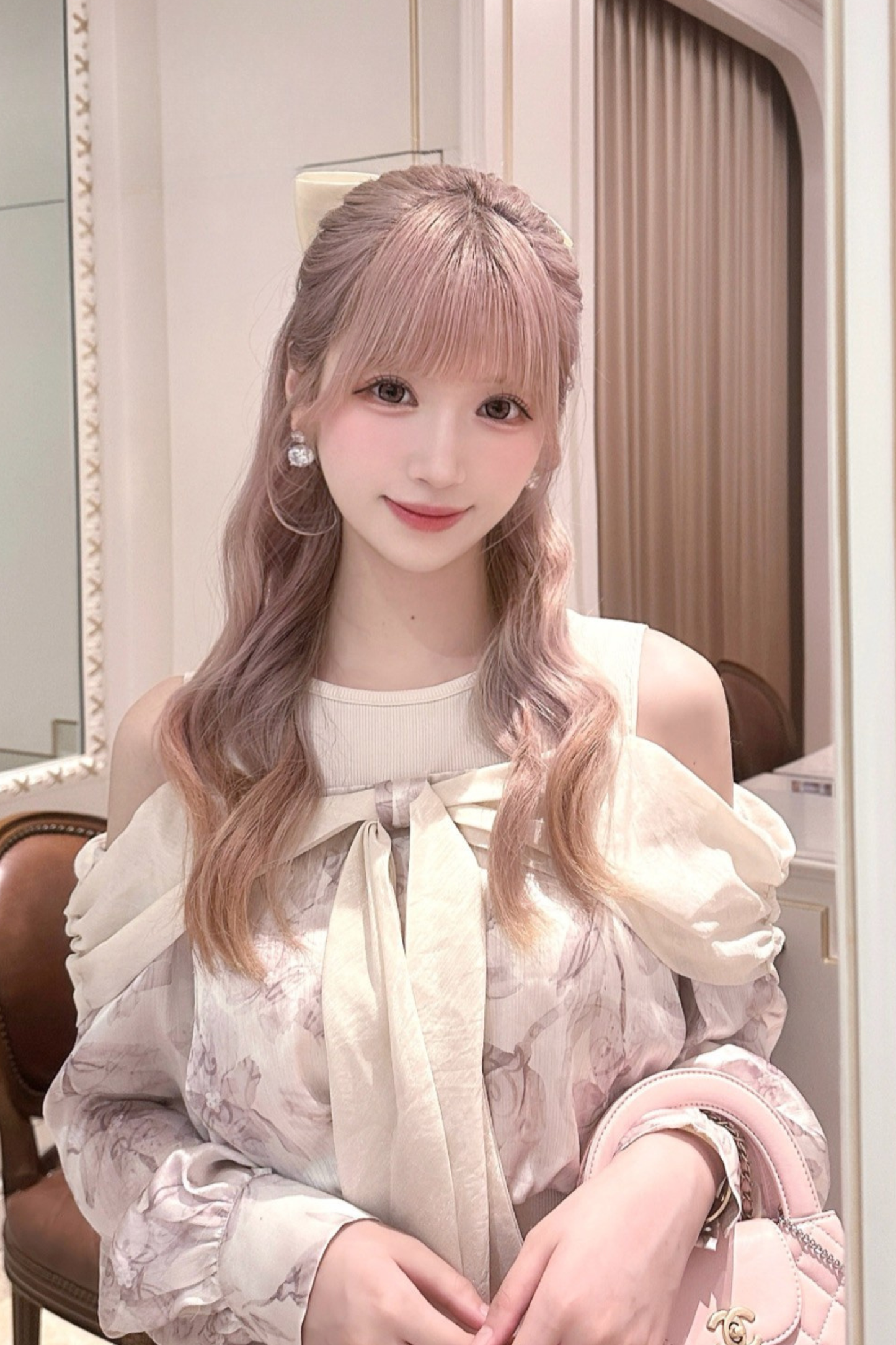 Off-the-shoulder top + mermaid skirt