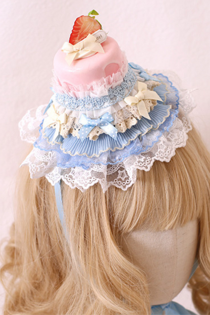 レースアンソニーケーキトッパーロリータハット