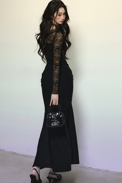 Black Mamba High-End French Party Dress