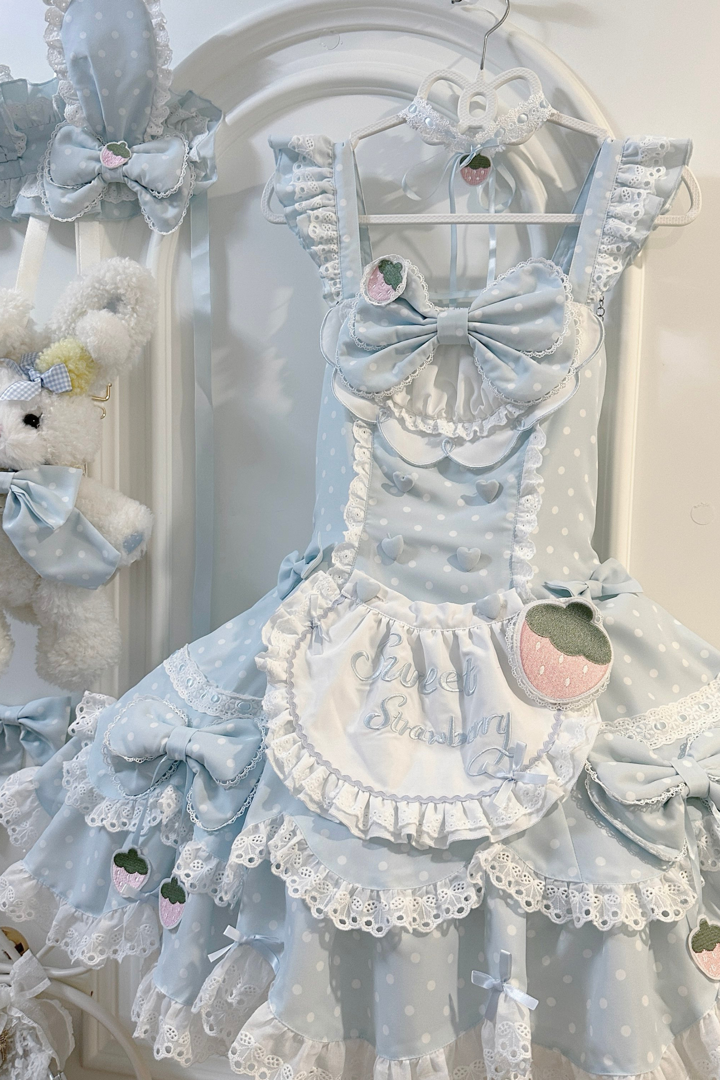 Strawberry Polka Dot Dress