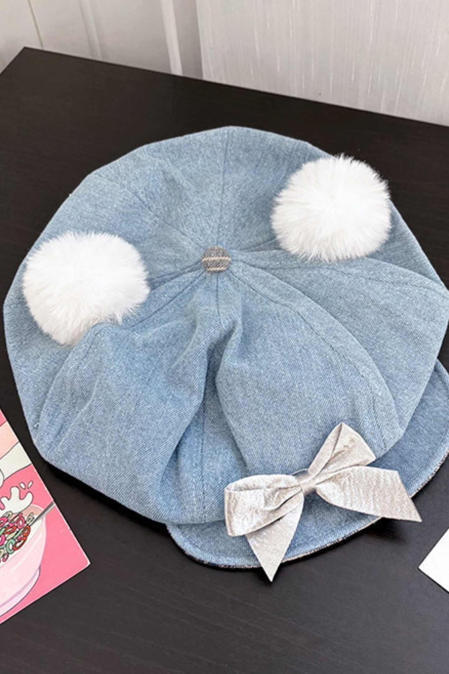 Bear Ear Plaid Beret