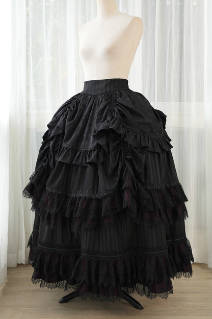 [3월 16일 예약마감] 빅토리아 릴리스 고딕 로리타 셔츠 + 조끼 + 스커트